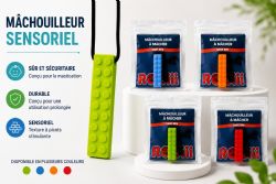 ROBIII - COLLIER MÂCHOUILLEUR BRIQUE ASST